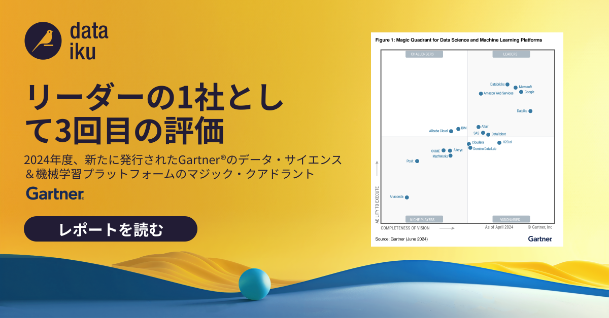 2024 Gartner® データ・サイエンス＆機械学習プラットフォームのマジック・クアドラント